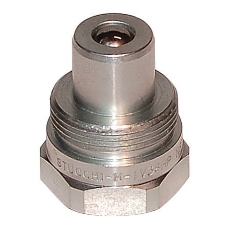 Alliance Rubber Stucchi 10,000 PSI Hydraulic Jack Quick Coupling, 1/4 Inch Male NPT thread x 1/4 Inch Male Nipple ST-800201010